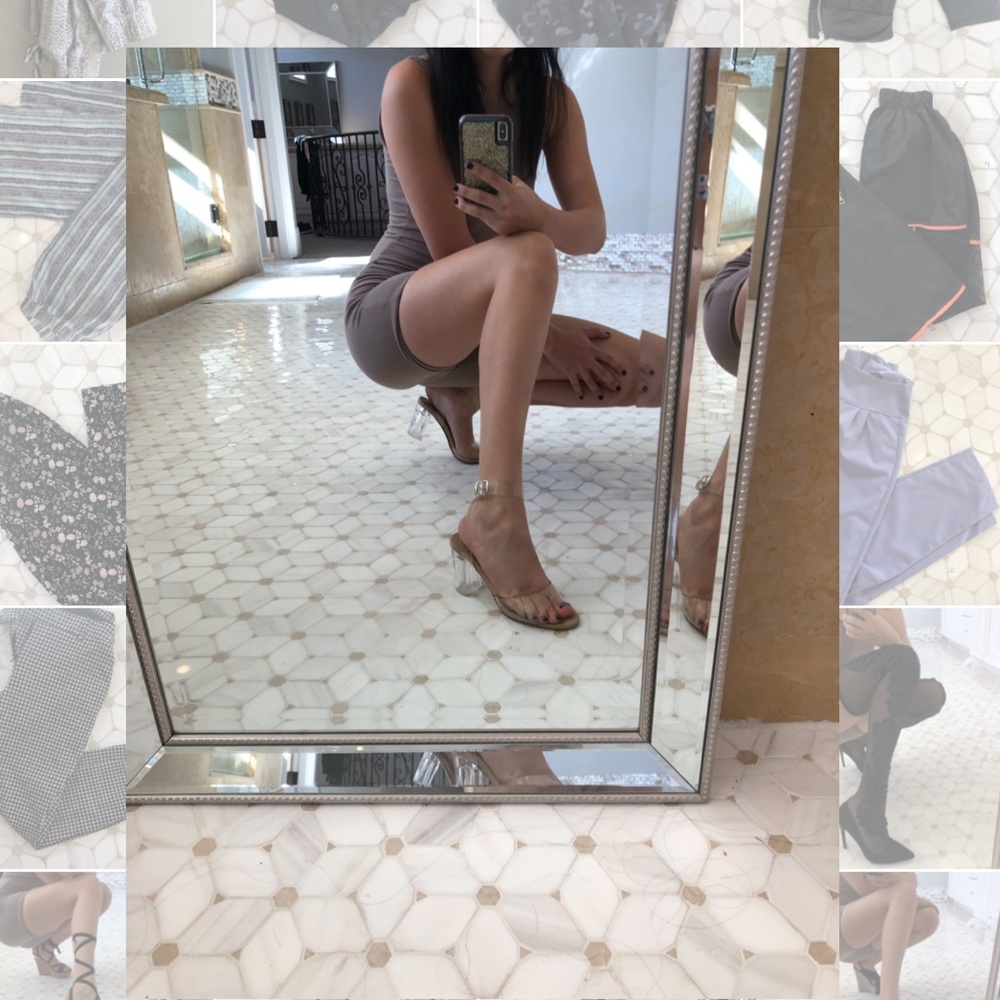 Clear acrylic Steve Madden heels